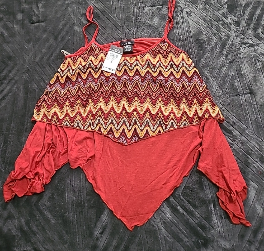 Rue21 Multicolor Zigzag Camisole Top